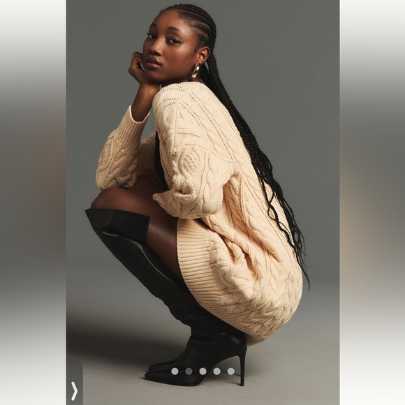 Anthropologie NWT Mare Mare Long-Sleeve Mini Jumper Dress size L. - Picture 2 of 8